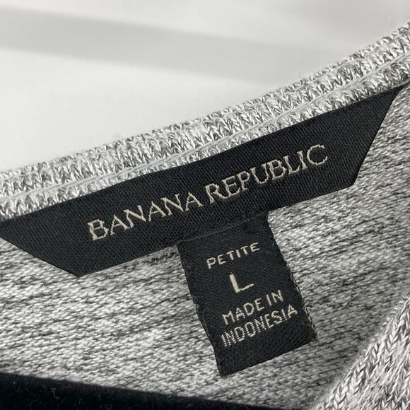 Banana Republic Light Gray Sleeveless Twist Front Knit Crop Wide Leg Jumpsuit - Picture 2 of 9